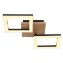 Globo 67280-18 LED přisazené stropní svítidlo Kerry 1x18W | 1200lm | 3000K - opál, hnědá, černá