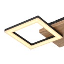 Globo 67280-18 LED přisazené stropní svítidlo Kerry 1x18W | 1200lm | 3000K - opál, hnědá, černá