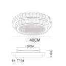 Globo KLARA 68157-38 LED přisazené stropní svítidlo | 38W LED | 2818lm