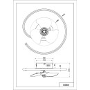 Globo KOREN 03660 LED ventilátor s osvětlením | 30W LED | 1660lm