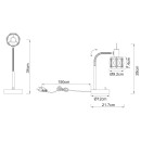 Globo 54356-1T stolní lampička Kris 1x40W | E14