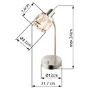 Globo 54356-1T stolní lampička Kris 1x40W | E14
