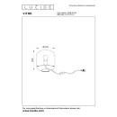Lucide L255102460 stolní lampička VITRO  E27