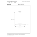 Lucide L304610930 LED závěsné stropní svítidlo VULCAN  | 9W integrovaný LED zdroj | 900lm | 3000K