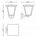 Philips 15480/30/16 LED venkovní nástěnné svítidlo Cottage 1x4,5W|2700K|IP44
