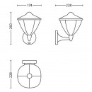 Philips 15479/30/16 LED venkovní nástěnné svítidlo Robin 1x4,5W | 430lm | 2700K | IP44 - černá