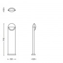Philips 16458/87/16 LED venkovní sloupek Capricorn 1x6W|2700K|IP44