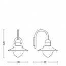 Philips 01652/52/16 venkovní nástěnné svítidlo Raindrop 1x53W|E27|IP44