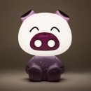 Zuma Line KDR-603B-PE LED stolní lampička Piggy | 3W integrovaný LED zdroj | 40000K