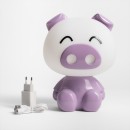 Zuma Line KDR-603B-PE LED stolní lampička Piggy | 3W integrovaný LED zdroj | 40000K