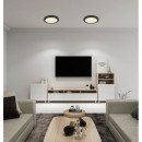 Globo 12379-24B LED stropní svítidlo Lasse 1x24W | 1800lm | 3000-4000-6500K - černá