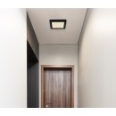 Globo 12380-12B LED stropní svítidlo Lasse 1x12W | 900lm | 3000-4000-6500K - černá, opál