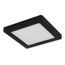 Globo 12380-12B LED stropní svítidlo Lasse 1x12W | 900lm | 3000-4000-6500K - černá, opál