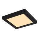 Globo 12380-12B LED stropní svítidlo Lasse 1x12W | 900lm | 3000-4000-6500K - černá, opál