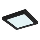 Globo 12380-12B LED stropní svítidlo Lasse 1x12W | 900lm | 3000-4000-6500K - černá, opál