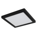 Globo 12380-18B LED stropní svítidlo Lasse 1x18W | 1400lm | 3000-4000-6500K - černá, opál