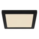 Globo 12380-18B LED stropní svítidlo Lasse 1x18W | 1400lm | 3000-4000-6500K - černá, opál