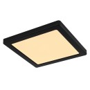 Globo 12380-18B LED stropní svítidlo Lasse 1x18W | 1400lm | 3000-4000-6500K - černá, opál