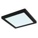 Globo 12380-18B LED stropní svítidlo Lasse 1x18W | 1400lm | 3000-4000-6500K - černá, opál