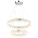 Globo 67387-60 LED závěsné stropní svítidlo LAUREL  | 60W integrovaný LED zdroj | 4900lm | 2700-6000K | dálkové ovládání | stmívač | chrom