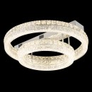 Globo 67387-60D LED přisazené stropní svítidlo LAUREL  | 60W integrovaný LED zdroj | 4900lm | 2700-6000K | dálkové ovládání | stmívač | chrom