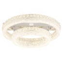 Globo 67387-60D LED přisazené stropní svítidlo LAUREL  | 60W integrovaný LED zdroj | 4900lm | 2700-6000K | dálkové ovládání | stmívač | chrom