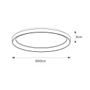 Lucide L461033830 LED přisazené stropní svítidlo VIDAL | 38W integrovaný LED zdroj | 3332lm | 2700K