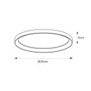 Lucide L461032030 LED přisazené stropní svítidlo VIDAL | 20W integrovaný LED zdroj | 1700lm | 2700K