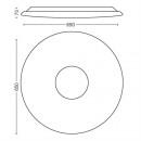 Philips 61079/31/P5 LED stropní svítidlo Haraz 1x75W | 6000lm | 2700-6500K - SceneSwitch, dálkový ovladač, bílá