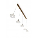 LED závěsné stropní svítidlo - lustr Philips ATTILIO 5x6W -> nahrazuje 100W  - bronz