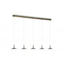 LED závěsné stropní svítidlo - lustr Philips ATTILIO 5x6W -> nahrazuje 100W  - bronz