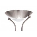 LEDKO 00226 LED stojací lampa 20W+5W | 2000lm+400lm | 3000K - matný chrom