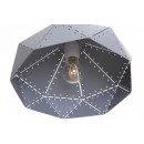 závěsné kovové svítidlo Ledko E27 60W - světle šedé