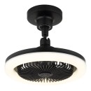 Globo 03680S LED ventilátor s osvětlením LIDEA  | 20W integrovaný LED zdroj | 1030lm | 3000-6500K | dálkové ovládání | stmívač | ventilátor | černá