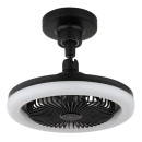 Globo 03680S LED ventilátor s osvětlením LIDEA  | 20W integrovaný LED zdroj | 1030lm | 3000-6500K | dálkové ovládání | stmívač | ventilátor | černá