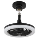 Globo 03680S LED ventilátor s osvětlením LIDEA  | 20W integrovaný LED zdroj | 1030lm | 3000-6500K | dálkové ovládání | stmívač | ventilátor | černá
