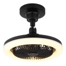 Globo 03680S LED ventilátor s osvětlením LIDEA  | 20W integrovaný LED zdroj | 1030lm | 3000-6500K | dálkové ovládání | stmívač | ventilátor | černá