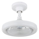 Globo 03680W LED ventilátor s osvětlením LIDEA  | 20W integrovaný LED zdroj | 1480lm | 3000-6500K | dálkové ovládání | stmívač | ventilátor | bílá