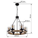 Globo GLB15555-6H závěsné stropní svítidlo LILA E27