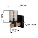 Globo GLB15555W nástěnné svítidlo LILA E27