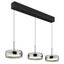 Globo 16058-3 LED závěsné stropní svítidlo LIVION  | 30W integrovaný LED zdroj | 2400lm | 3000K | černá