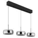 Globo 16058-3 LED závěsné stropní svítidlo LIVION  | 30W integrovaný LED zdroj | 2400lm | 3000K | černá
