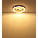 Globo 48476-40R LED přisazené stropní svítidlo LORAINE  | 40W integrovaný LED zdroj | 3930lm | 3000K | zlatá