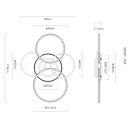 Globo LORELEI 48467-70A LED přisazené stropní svítidlo | 70W LED | 3700lm | 3000K