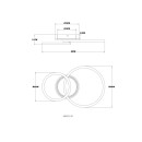 Globo LORETTA 48039-30 LED přisazené stropní svítidlo | 30W LED | 2000lm