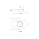 Globo LORETTA 48039-40 LED přisazené stropní svítidlo | 40W LED | 2500lm