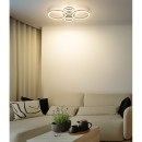 Globo 48039-40CO LED přisazené stropní svítidlo LORETTA  | 40W integrovaný LED zdroj | 2646lm | 3000/4000/6000K | hnědá