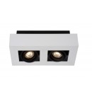 Lucide 09119/10/31 LED stropní bodové svítidlo Xirax 2x5W | GU10 | 640lm | 3000K - bílá