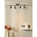 Lucide 12910/20/30 LED stropní bodové svítidlo Brackx 4x5W | GU10 | 1280lm | 3000K - černá