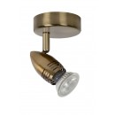 Lucide 13955/05/03 LED stropní svítidlo Caro 1x5W | GU10 | 320lm | 2700K - bronz
